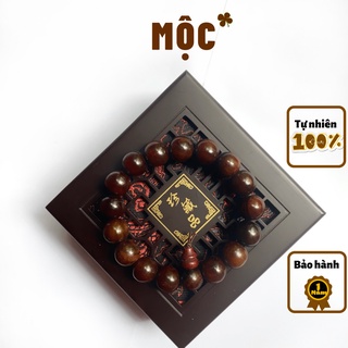 Vòng tay gỗ trắc đen MỘC JEWELRY vòng gỗ trắc dây bách diệp phong thủy tài lộc cho nam nữ size 8mm 10mm 12mm 14mm 16mm