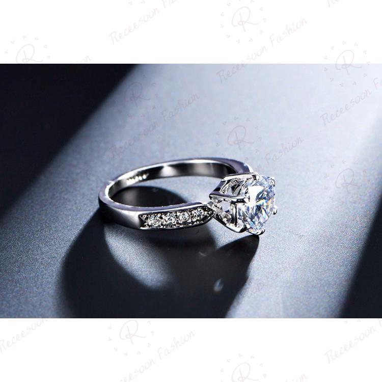 Nhẫn đính đá zircon thời trang cho nữ