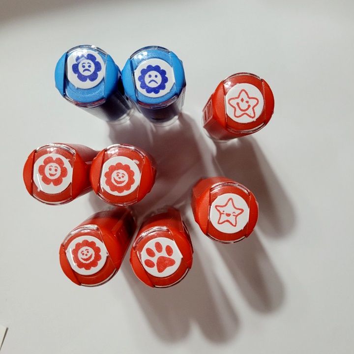 Khắc con dấu logo tích điểm 1cm chỉ đóng trên giấy và gỗ