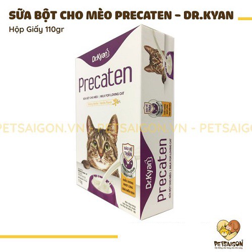 [Mã 229FMCGSALE giảm 8% đơn 500K] [CHÍNH HÃNG] SỮA BỘT DINH DƯỠNG PRECATEN CHÍNH HÃNG CHO MÈO HỘP 110G