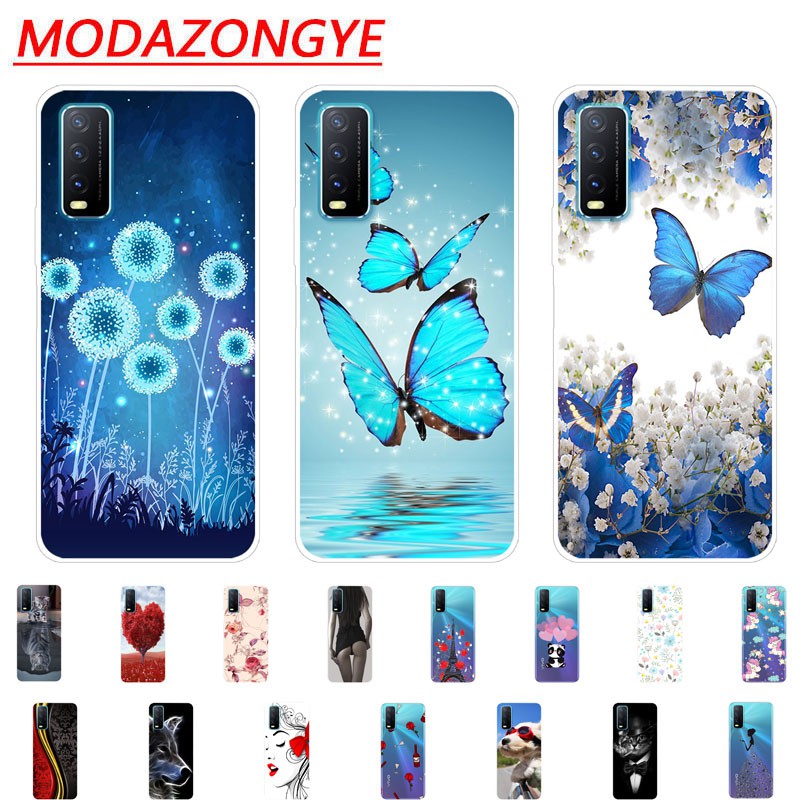 Ốp điện thoại nhựa mềm hình con bướm cho Vivo Y20S Vivo Y20S Y 20s