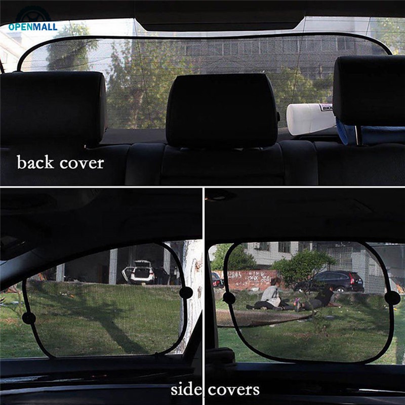 OM 5pcs/set Car Side Rear Window Windshield Mesh Sunshade Visor Cover Shield