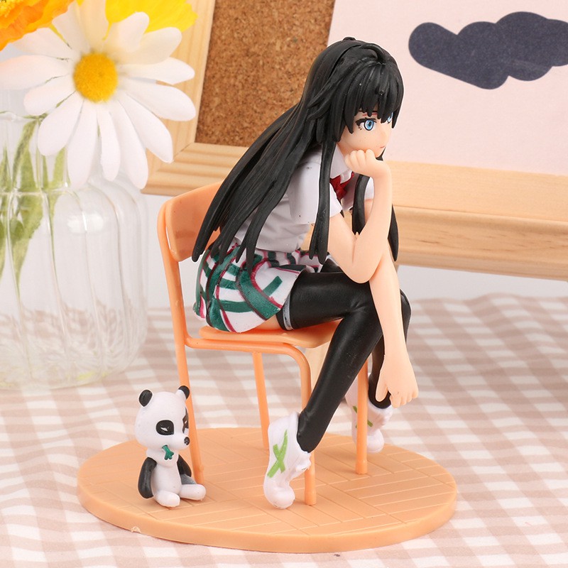 Set Nhân vật Yukino nhựa đặc PVC trang trí bàn làm việc, trưng bày, làm đồ chơi