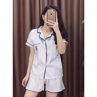 { XẢ HÀNG} Bộ phi lụa áo cộc- quần cộc