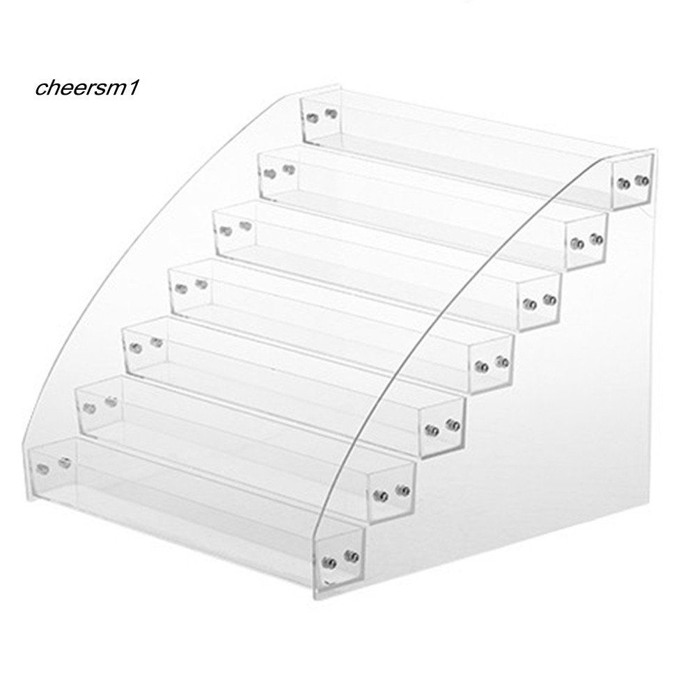 Giá để trưng bày chai sơn móng tay nhiều tầng bằng acrylic trong suốt