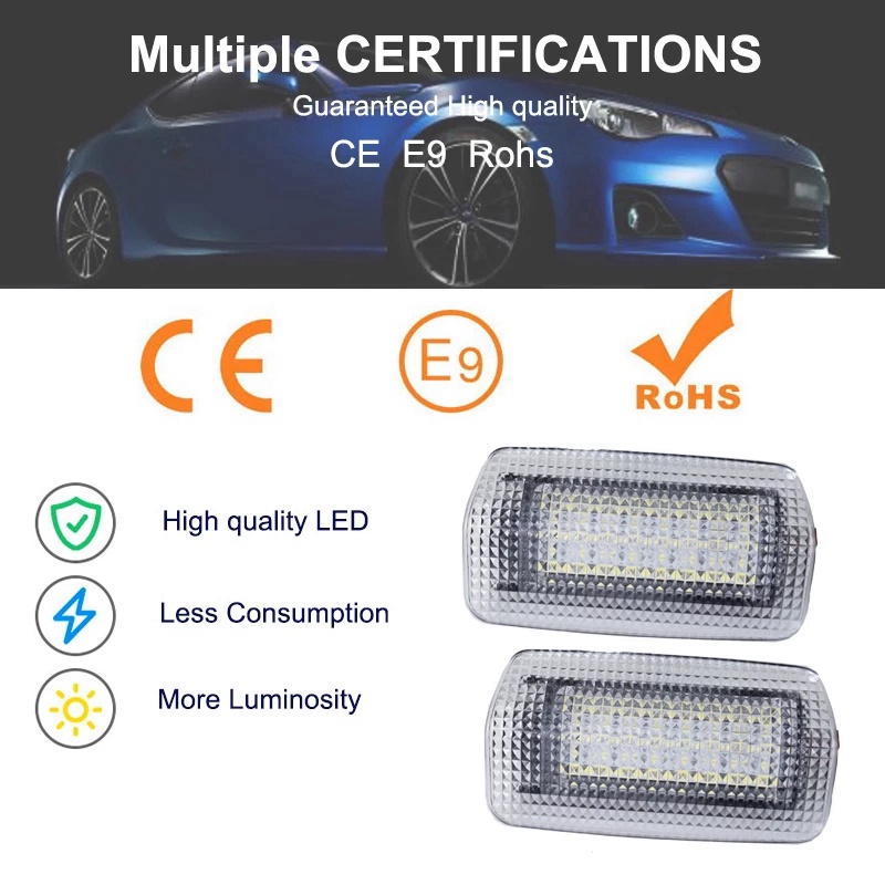 Set 2 đèn led gắn cửa xe hơi thay thế cho Toyota Land Cruiser 200 Series 150 Series Prado MK4 J150 Lexus ES240 IS250