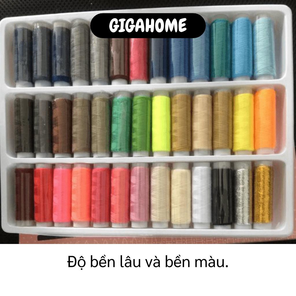 Chỉ May Vá GIGAHOME Combo 39 Cuộn Chỉ Khâu Quần Áo 402, Độ Bền Lâu Và Bền Màu 4742