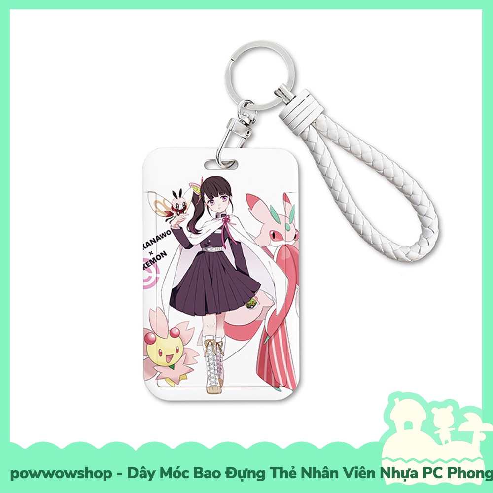 [Sẵn VN - Hỏa Tốc] Dây Móc Bao Đựng Thẻ Nhân Viên Nhựa PC Mẫu Nhân Vật Anime Manga Kimetsu No Yaiba X Pocket