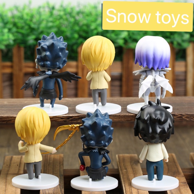 Mô hình Death Note - Yagami Raito Light Kira Tử thần Ryuk Shinigami Rem L Lawliet đế trắng - Cao khoảng 10cm - Bán lẻ