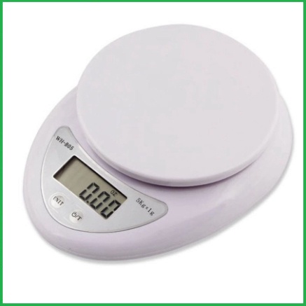 (Tặng 2 Pin) Cân Điện Tử Để Bàn 5KG, Cân Điện Tử Thực Phẩm Nhà Bếp Electronic Kitchen Scale WH - B05 5KG