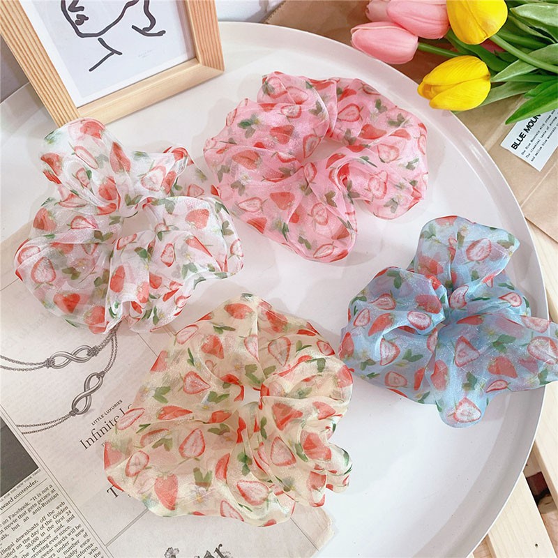 Strawberry Mesh Headband Women Hair accessories