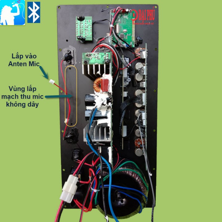 Mạch loa kéo công suất lớn - loa kéo đôi 4 tấc