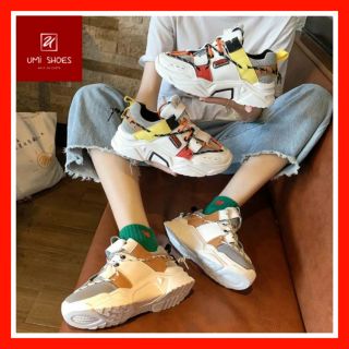[LOẠI 1]Giày thể thao nữ Ulzzang độc lạ cá tính mã 8161 đế êm mềm tăng chiều cao 5cm đi chơi đi học đi tập 2 màu hothit