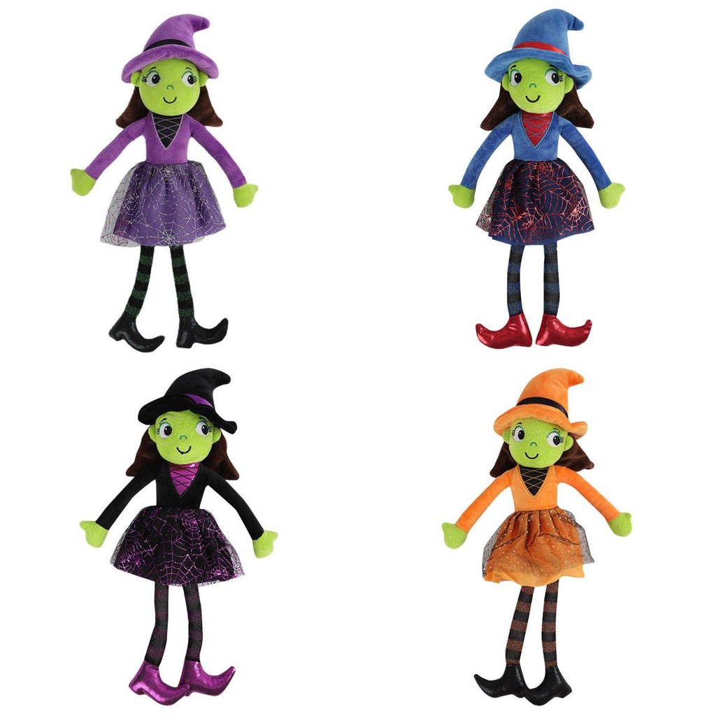 Thú Nhồi Bông Hình Phù Thủy Đáng Yêu 40cm / 15.75in Trang Trí Halloween