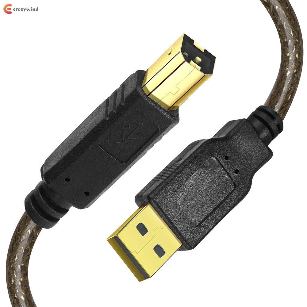 Dây cáp nối dài USB 2.0 A Male sang B Male cho máy tính/Laptop