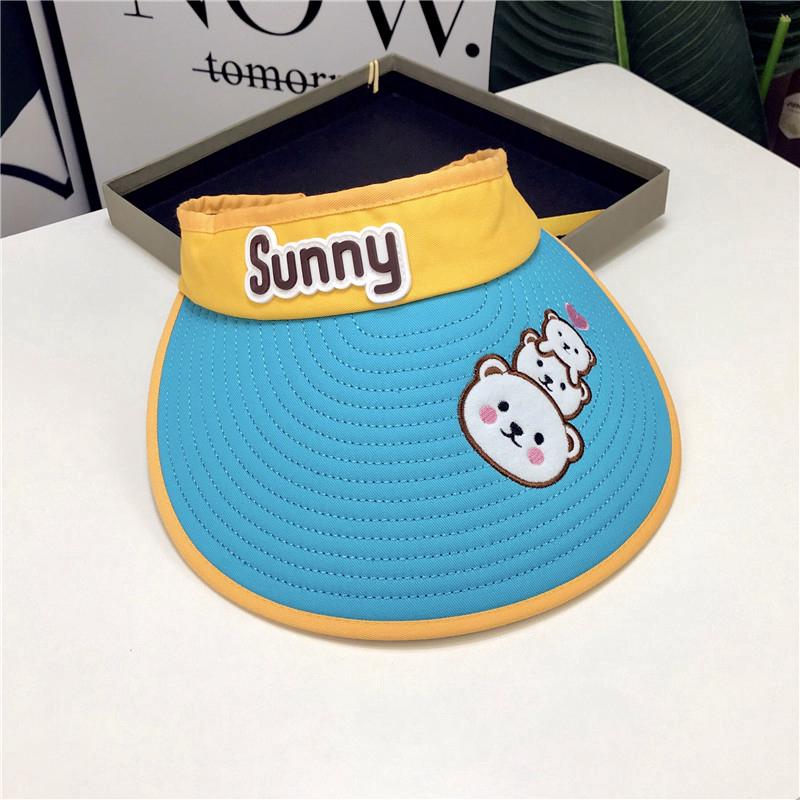 Lovely solid color wide-brimmed hat for babies