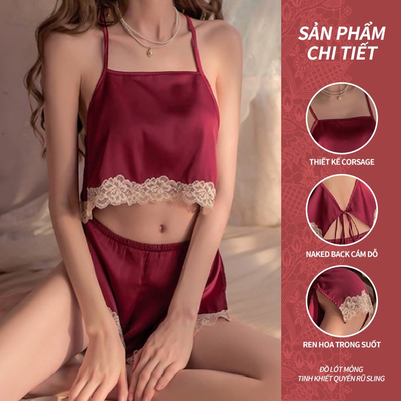🌈🌸Đồ ngủ 2 Dây Thiết Kế Quyến Rũ Cho Nữ  váy ngủ sexy gợi cảm | BigBuy360 - bigbuy360.vn