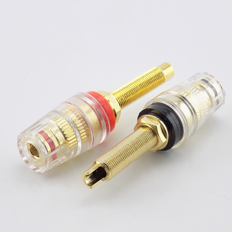 Set 2 Đầu Nối Khuếch Đại Âm Thanh Cho Jack Cắm Bắp Chuối 4mm