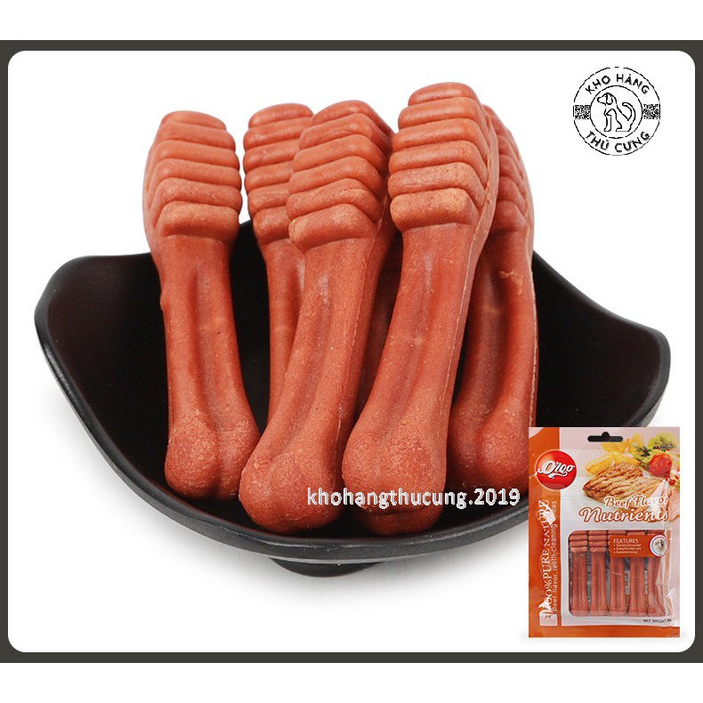 Vị thịt bò nướng_ Xương bàn chải gặm sạch răng cho chó 90g Kypet