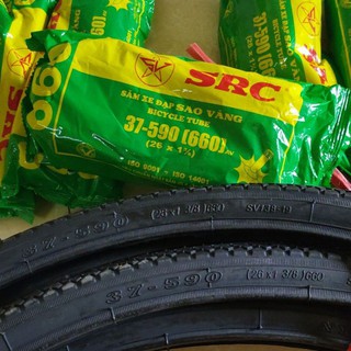 Săm và lốp xe đạp 26 x 1.3/8 ( 37/40-590/660)
