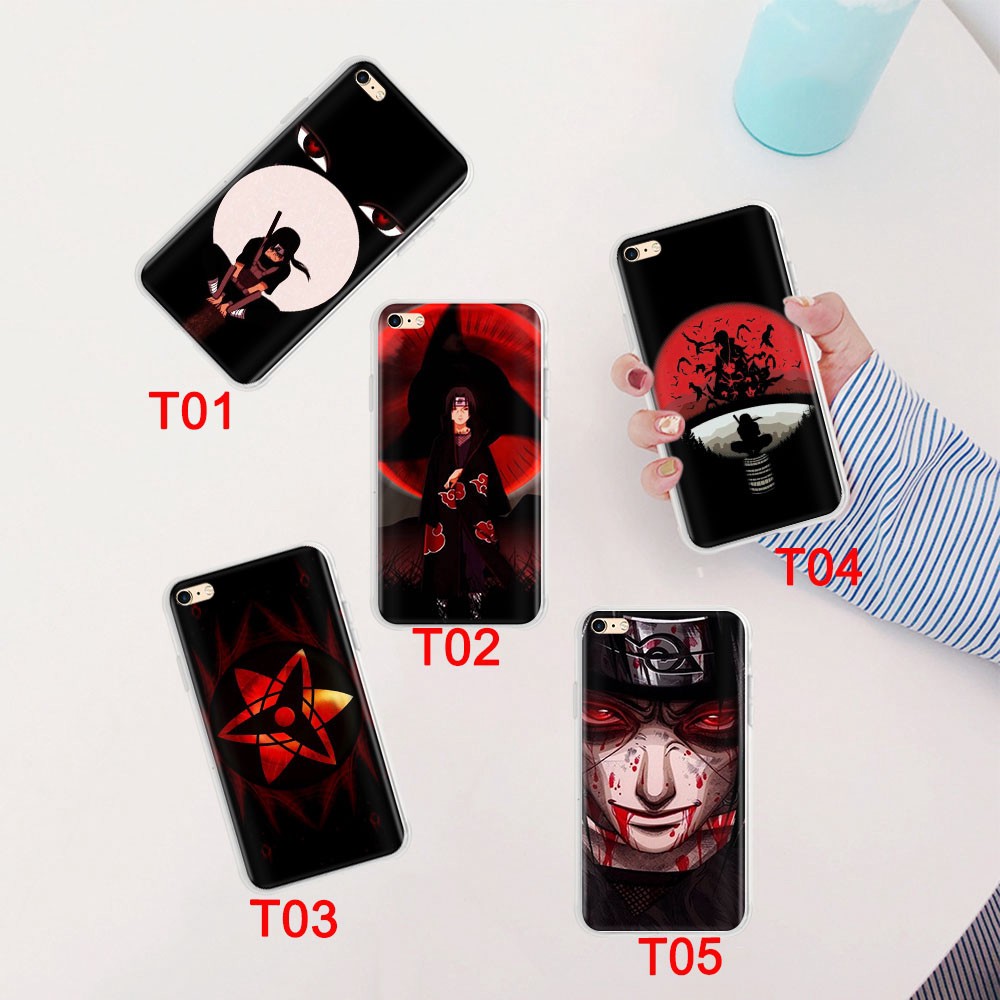 Ốp điện thoại mềm in hình 199GT Naruto Itachi cho Iphone 8 7 6s 6 plus 5 5S SE 5C 4 4s