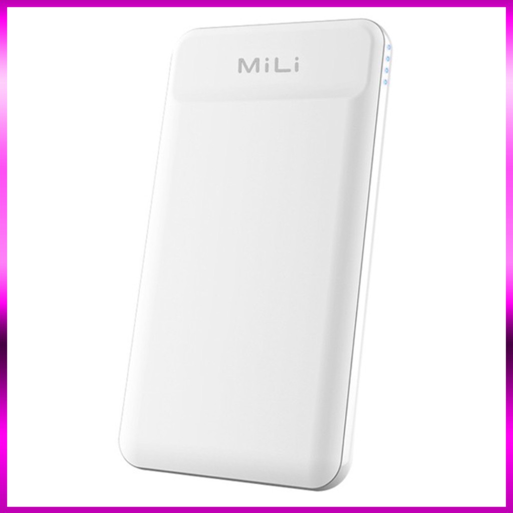 Sạc dự phòng MiLi Power shine II màu trắng - SWT12