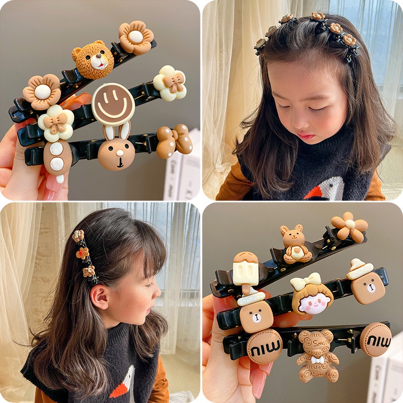 Hộp 2022 Dụng Cụ Búi Tóc Màu Sắc Cà Phê