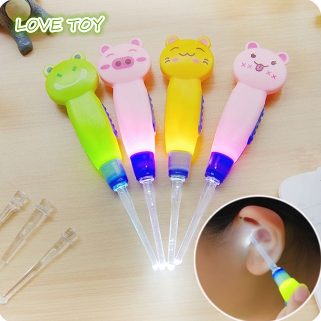 Vịnh Nkodok Phim hoạt hình Hình có thể tháo rời Công cụ làm sạch tai có thể tháo rời Ráy tai Muỗng lấy ráy tai