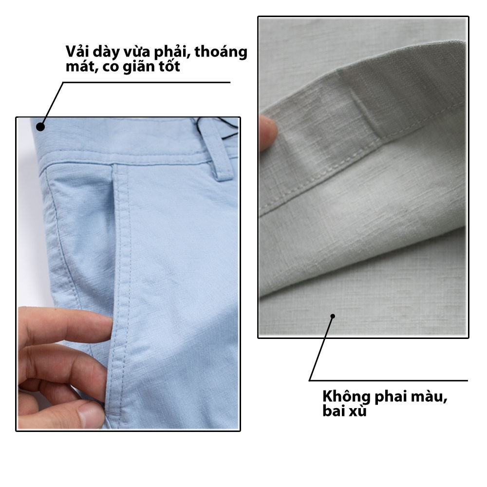 Quần Short KaKi Nam 5S (6 màu), Kaki Giấy, Thấm Hút Mồ Hôi, Co Giãn Tốt (QSK21002-05) | BigBuy360 - bigbuy360.vn