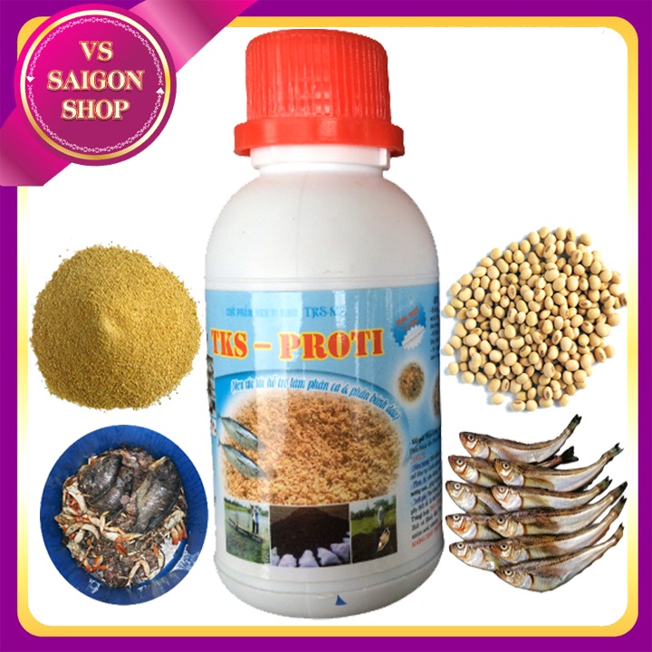 [CHAI 100ML] PROTI: Men Xúc Ủ Phân Cá, Phân Bánh Dầu