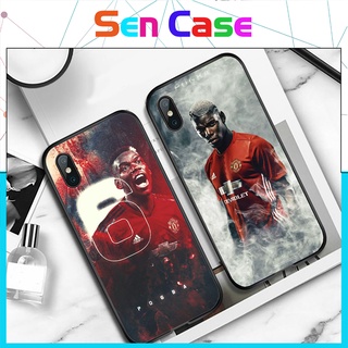 Ốp Lưng Iphone Mặt Sau Kính Cường Lực In Hình Paul Pogba MU Full Dòng Iphone ( Lỗi 1 Đổi 1) - Sen Case