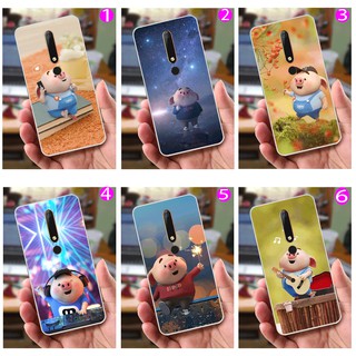 Ốp lưng nokia 6.1 - bộ hình heo cực kỳ dễ thương