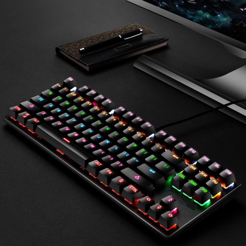 Bàn Phím Cơ Gaming 87 Phím Có Đèn Nền Rgb