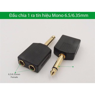 Đầu chia Audio 6.5mm 1 ra 2 đầu âm