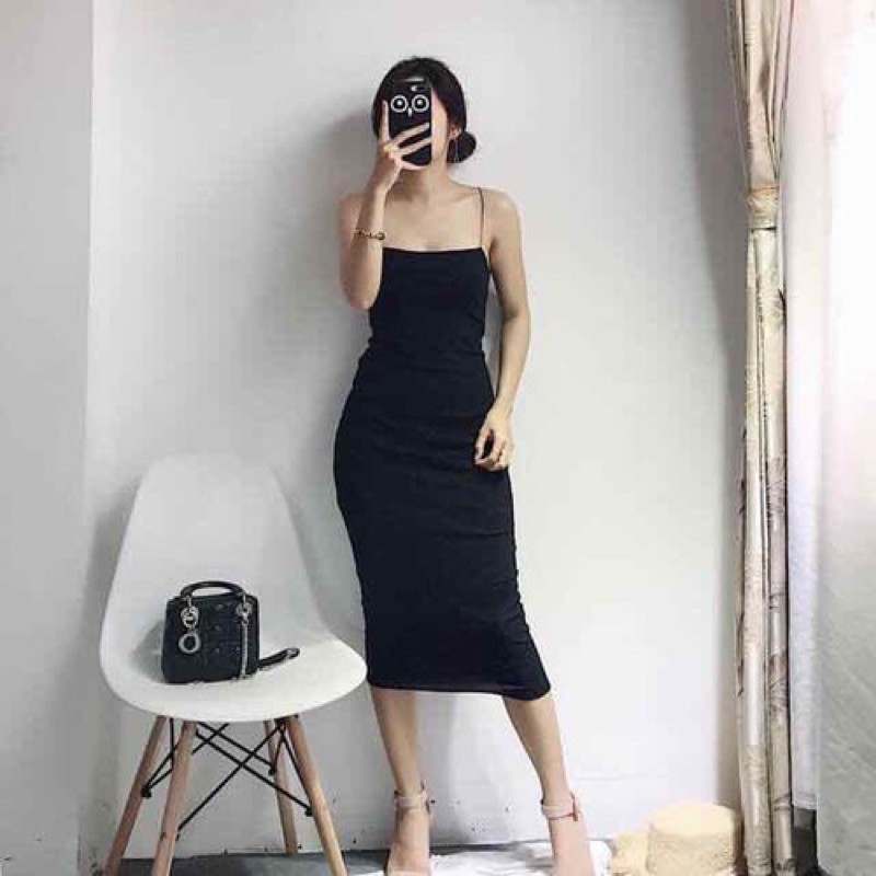 [Mã FATPBAU2 giảm 40K đơn 150K] váy 2 dây bún dài bigsize