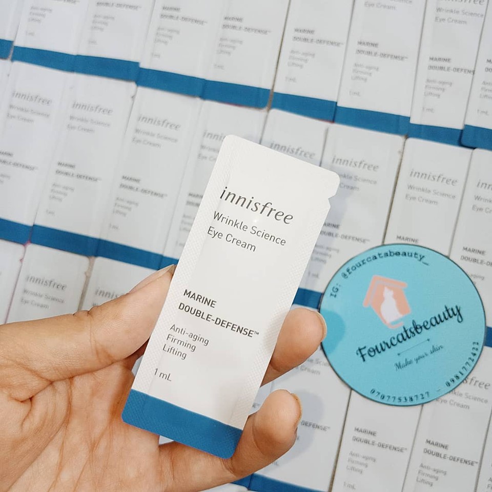 [Sample 1ml] Kem Dưỡng Mắt Cải Thiện Nếp Nhăn, Ngừa Lão Hóa Innisfree Wrinkle Science Eye Cream