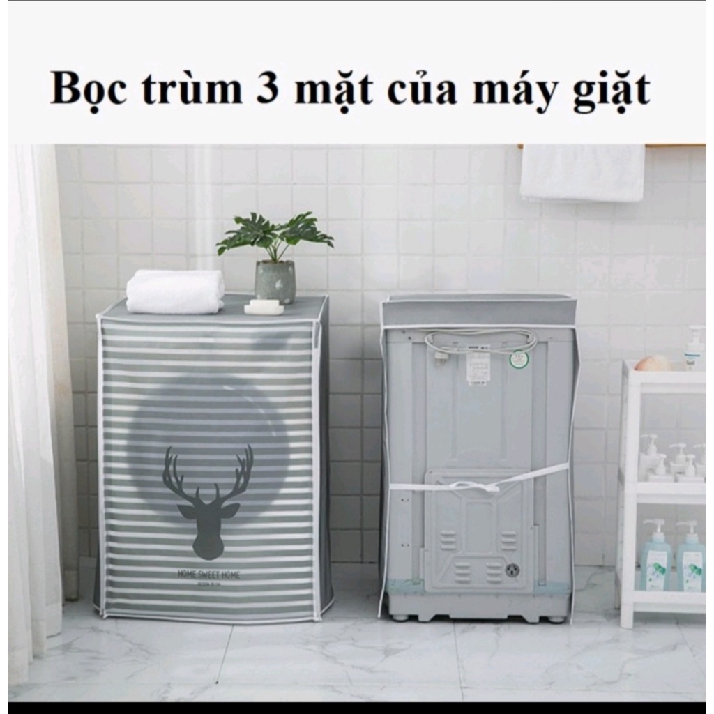 Áo trùm máy giặt cửa trên cửa ngang nhiều màu