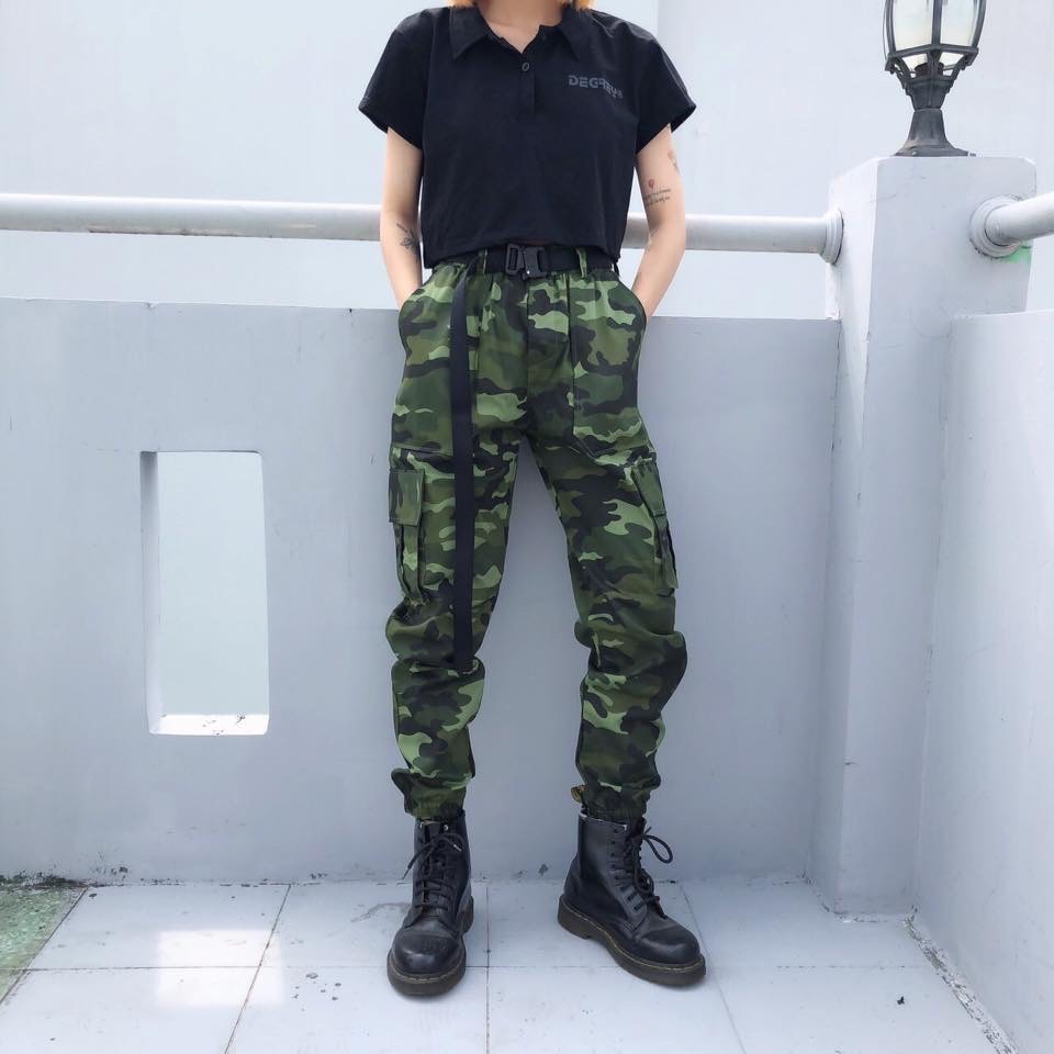 QUẦN JOGGER CAMO BOX PANT UNISEX MÀU XANH - QUẦN KAKI BO LAI LÍNH 2 TÚI -  MM