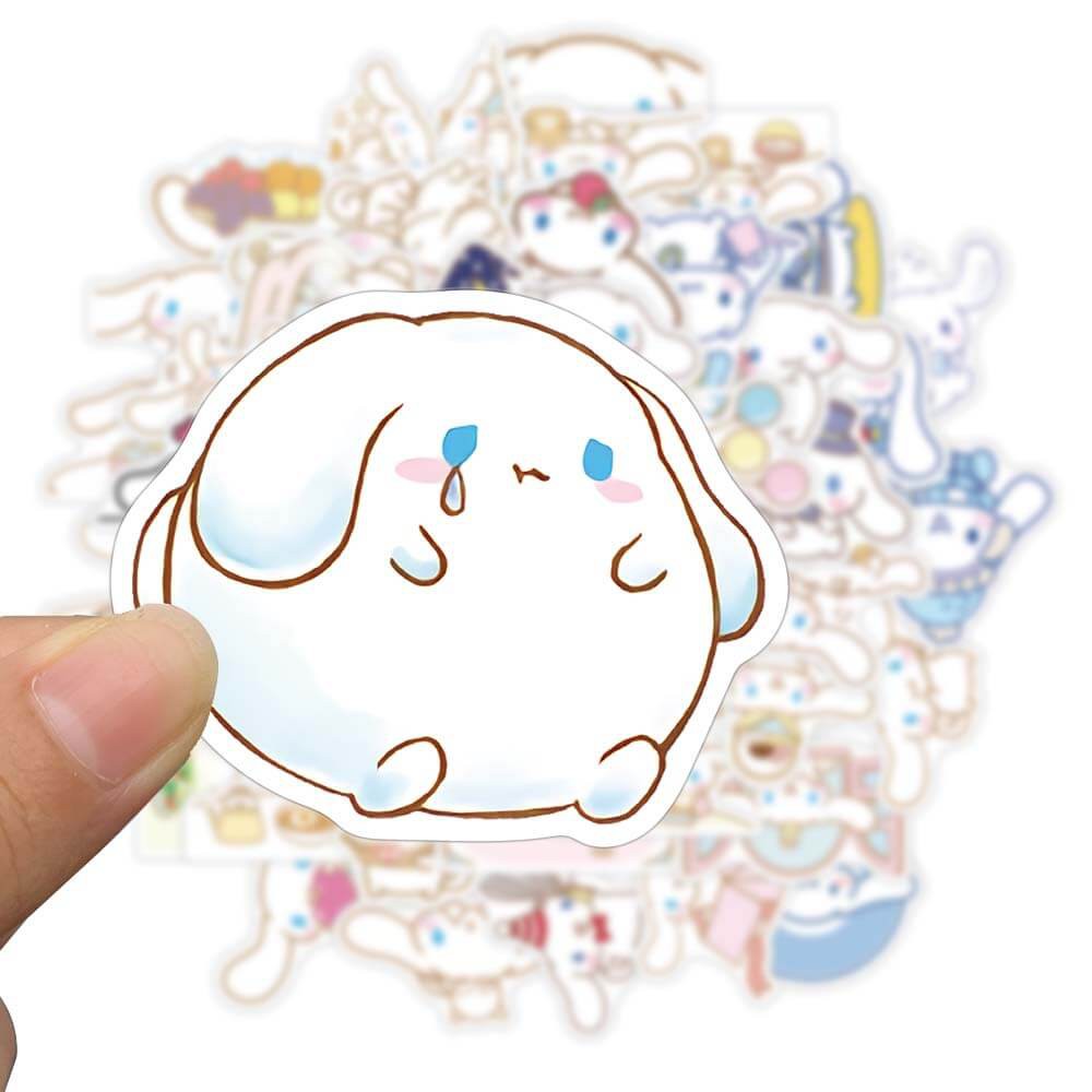 Set 50 miếng dán trang trí thiết kế hoạt hình đáng yêu chống thấm nước