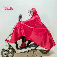 Áo Đi Mưa 2 Đầu Phản Quang Vải Dù Ép PVC Chống Rách Có Kính Che Trước Mặt