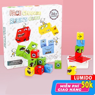 Bộ Xếp Hình Thay Đổi Khuôn Mặt Biểu Tượng Cảm Xúc Vui Nhộn Tăng Cường Trí Tuệ LUMIDO TS301