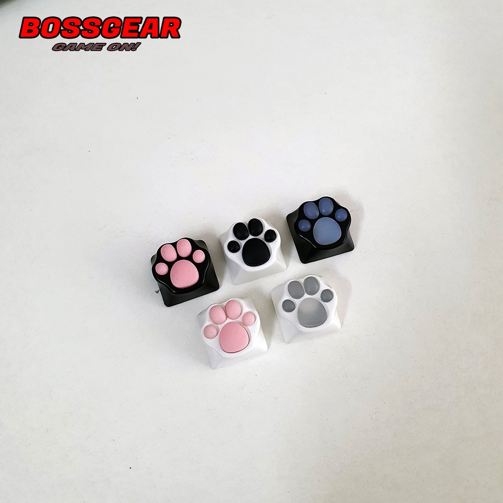 Keycap lẻ hình chân mèo bằng kim loại đệm silicon mềm mại ( Cat claw ) siêu dễ thương Keycap Artisan