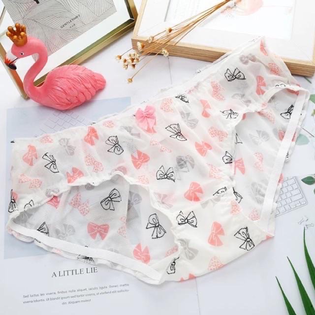 Quần Lót Lưới Siêu Thoáng Họa Tiết Dễ Thương Q586 | BigBuy360 - bigbuy360.vn