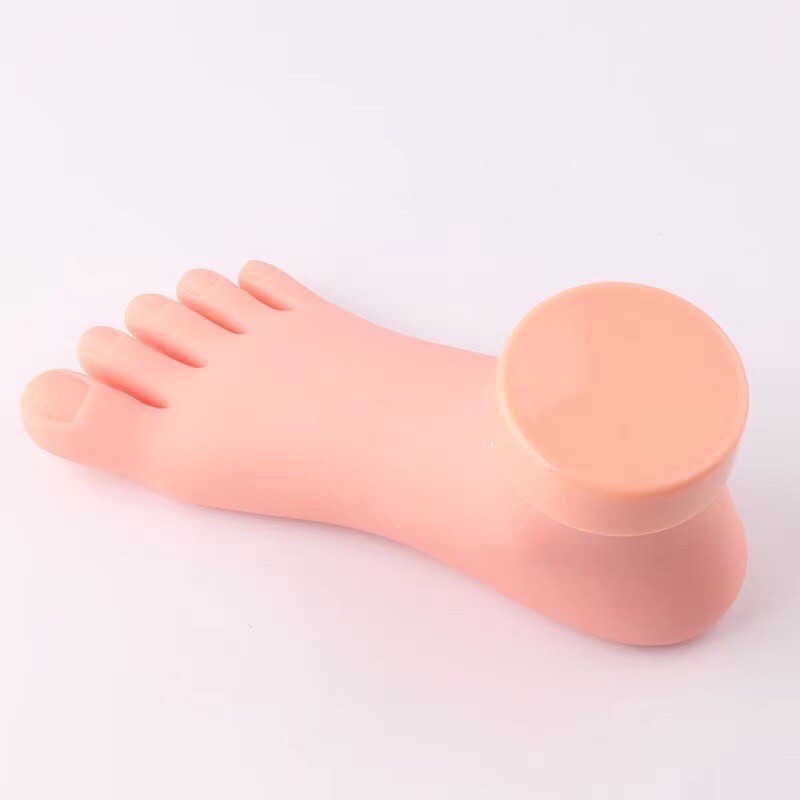 bàn chân giả silicon để tập sơn làm nail