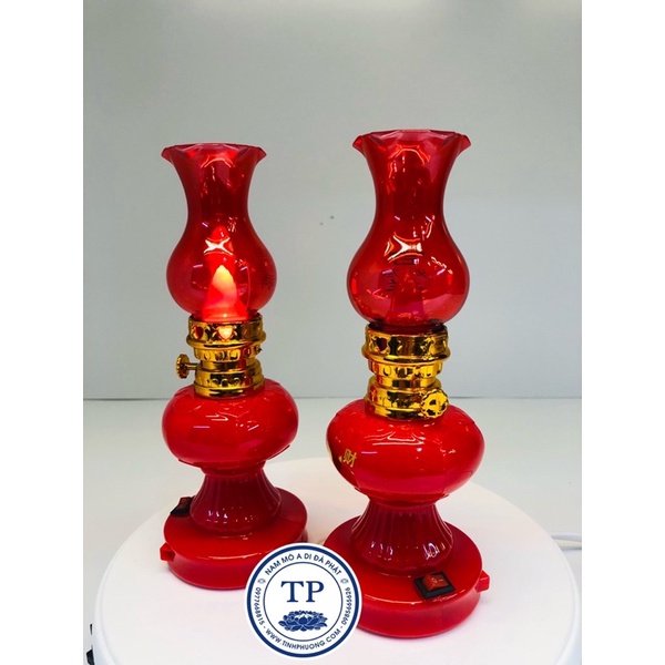 Đôi đèn thờ dầu bằng pin