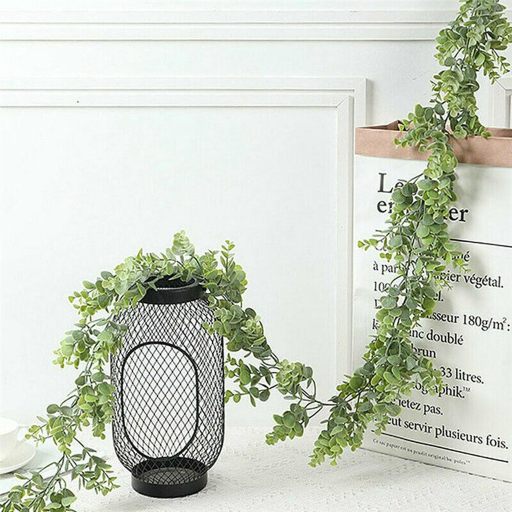 Nhánh Cây Bạch Đàn Nhân Tạo Treo Tường Trang Trí 6.3Ft