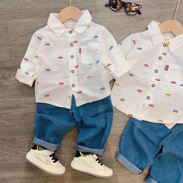 Bộ oto dài tay cho bé mã 80098