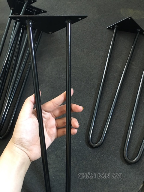 Chân bàn hairpin cao 30cm (loại 2 thanh sắt),sơn tĩnh điện tặng kèm ốc vít | BigBuy360 - bigbuy360.vn