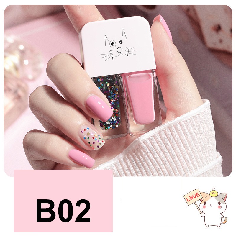 Full Set 2 Chai Sơn Móng Tay Nhũ + Lì Fairy's Gift 2*6ML mầu B1 - mầu B15 pp Bởi Shop Yến 95