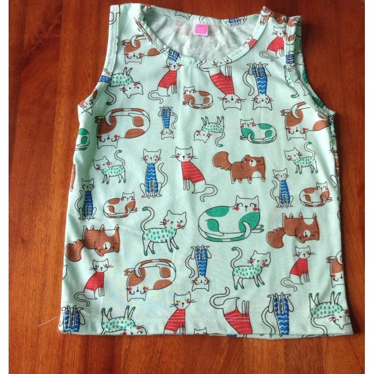 Áo 3 lỗ cotton bé trai bé gái 8-30kg